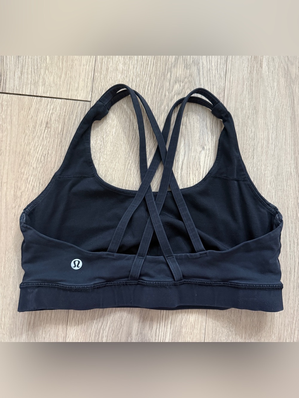 Lululemon Energy Cross Strap Back Black Sports Bra workout yoga athlesiure 6